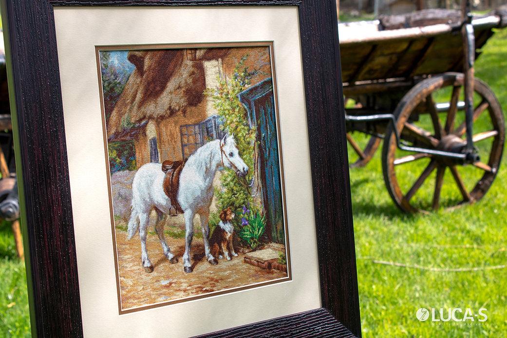 By the Cottage  B572L Counted Cross-Stitch Kit, The Crafty Grimalkin - A Cross Stitch Store