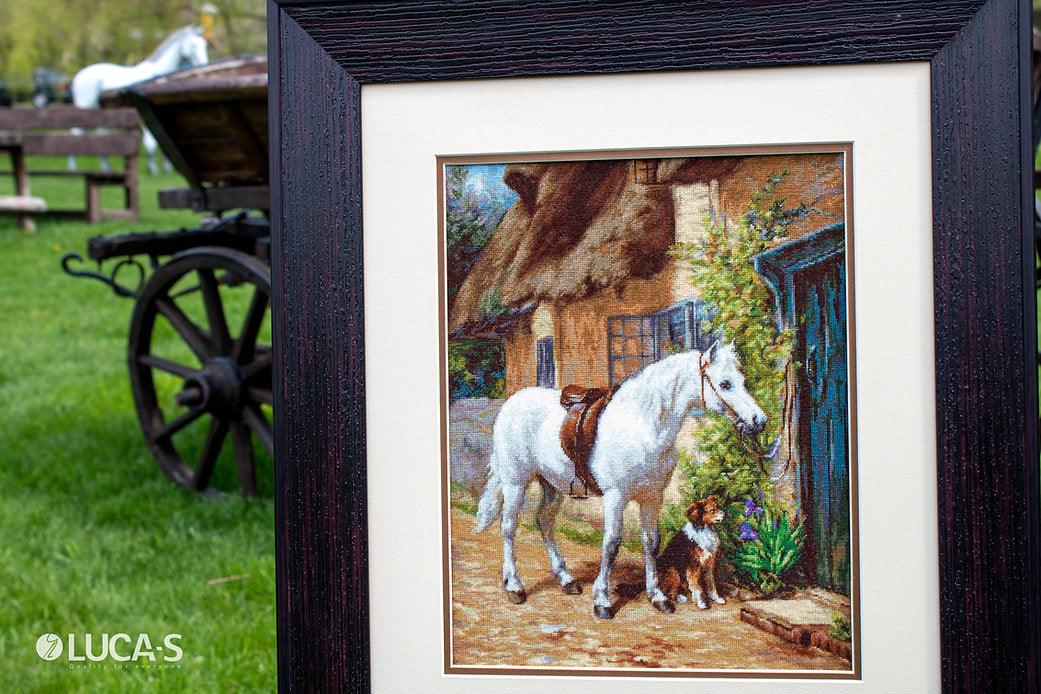 By the Cottage  B572L Counted Cross-Stitch Kit, The Crafty Grimalkin - A Cross Stitch Store