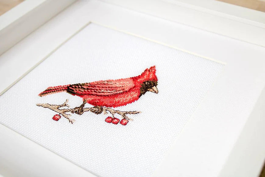 Cardinal - Cross Stitch Kit - Luca- S, Needlecraft Kits, The Crafty Grimalkin - A Cross Stitch Store