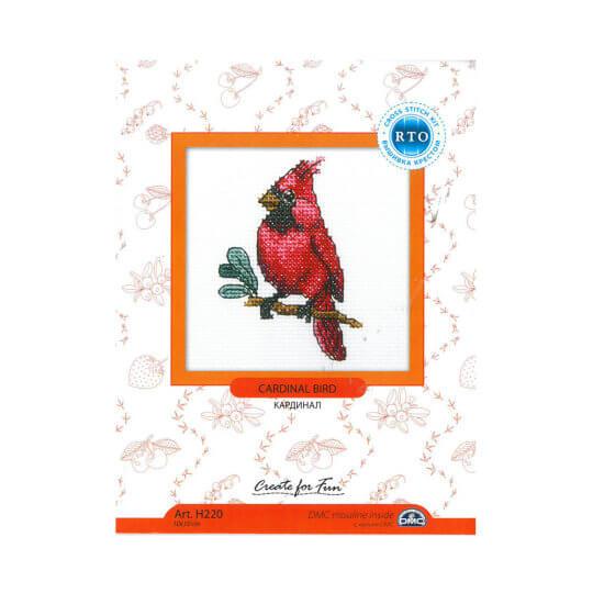 Cardinal bird H220 Counted Cross Stitch Kit, The Crafty Grimalkin - A Cross Stitch Store