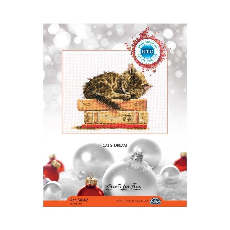 Cat's dream M642 Counted Cross Stitch Kit, The Crafty Grimalkin - A Cross Stitch Store