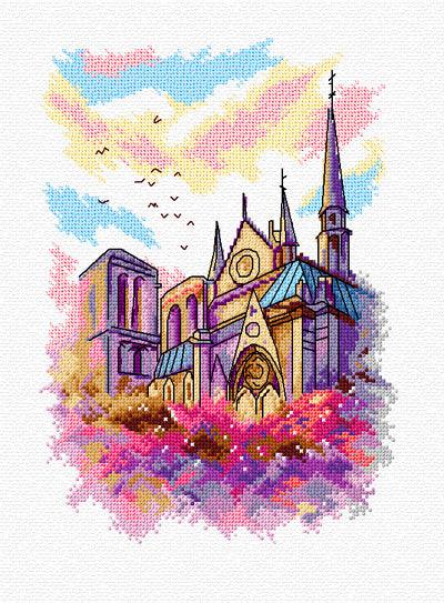 Cathedral 132CS Counted Cross-Stitch Kit, The Crafty Grimalkin - A Cross Stitch Store