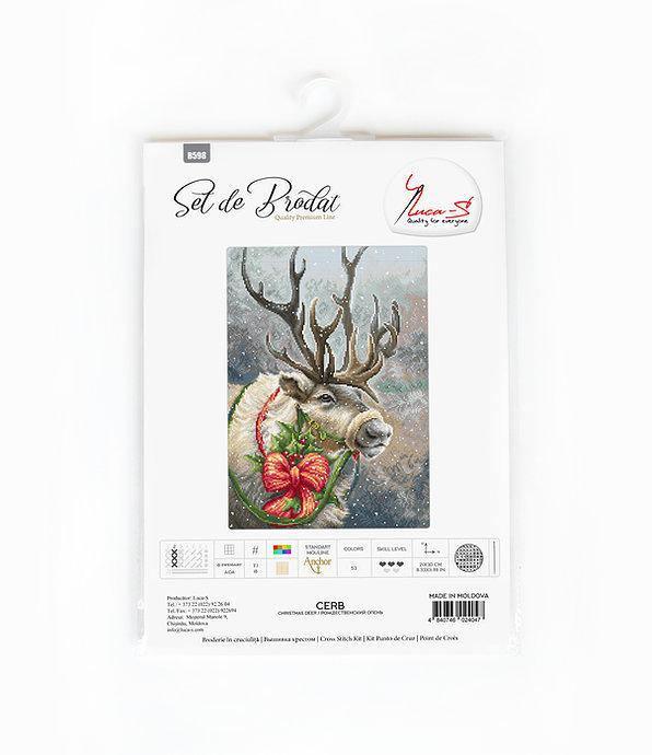 Christmas Deer B598L Counted Cross-Stitch Kit, Needlecraft Kits, Needlecraft Kits, The Crafty Grimalkin - A Cross Stitch Store