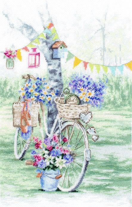 Counted Cross Stitch Kit Bike Leti971, Needlecraft Kits, Needlecraft Kits, The Crafty Grimalkin - A Cross Stitch Store