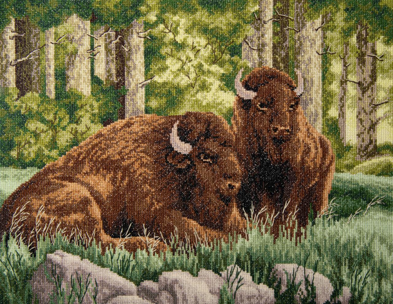 Counted cross stitch kit Bison M-520C, The Crafty Grimalkin - A Cross Stitch Store