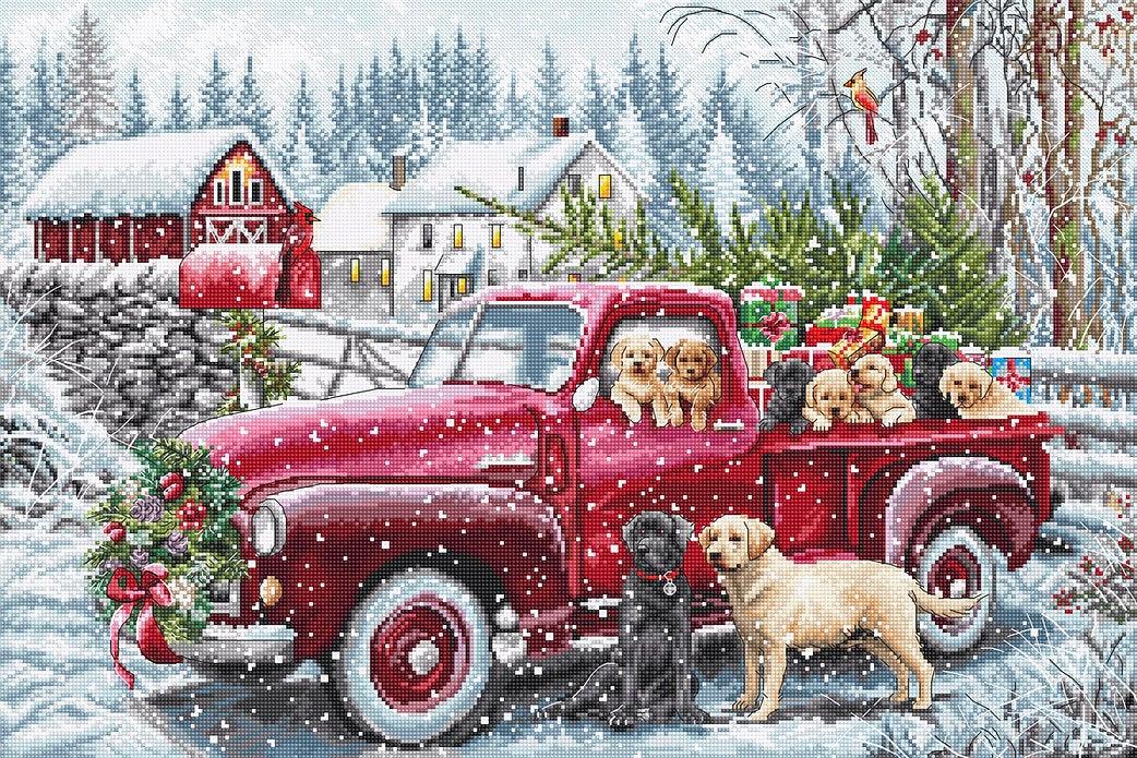 Counted Cross Stitch Kit Christmas delivery L8014, Needlecraft Kits, Needlecraft Kits, The Crafty Grimalkin - A Cross Stitch Store