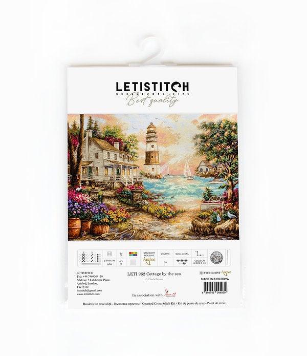 Counted Cross Stitch Kit Cottage by the sea Leti962, Needlecraft Kits, Needlecraft Kits, The Crafty Grimalkin - A Cross Stitch Store