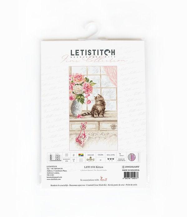 Counted Cross Stitch Kit Kitten Leti976, Needlecraft Kits, Needlecraft Kits, The Crafty Grimalkin - A Cross Stitch Store