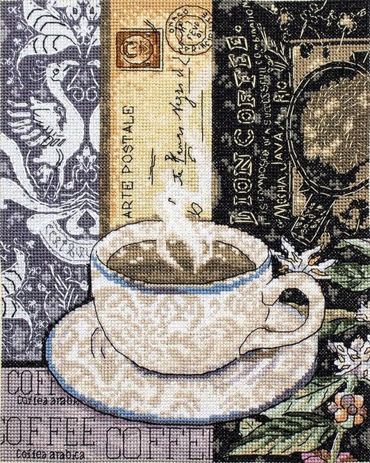 Counted Cross Stitch Kit Lion Coffee C Leti994, Needlecraft Kits, Needlecraft Kits, The Crafty Grimalkin - A Cross Stitch Store