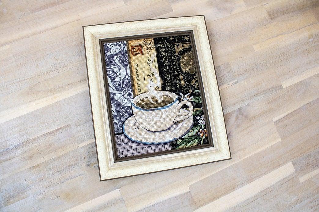 Counted Cross Stitch Kit Lion Coffee C Leti994, Needlecraft Kits, Needlecraft Kits, The Crafty Grimalkin - A Cross Stitch Store