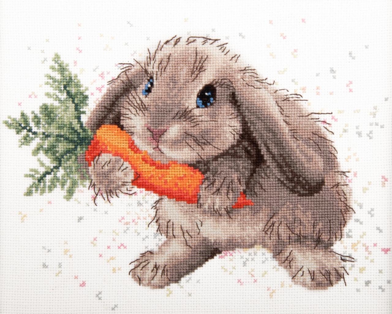 Counted cross stitch kit Rabbit M-526C, The Crafty Grimalkin - A Cross Stitch Store