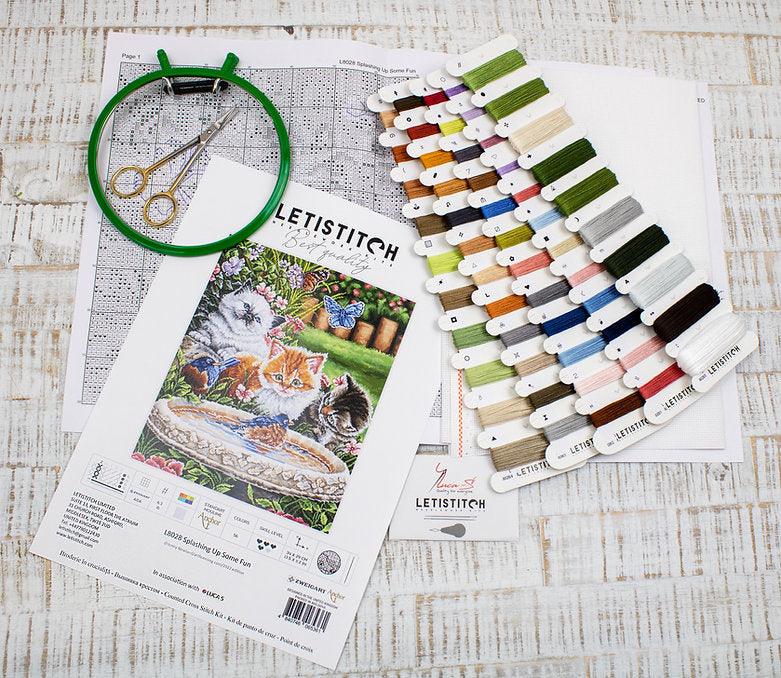 Counted Cross Stitch Kit Splashing up some fun L8028, Needlecraft Kits, The Crafty Grimalkin - A Cross Stitch Store