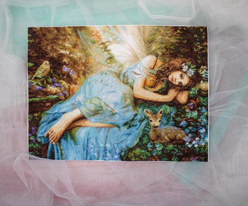 Counted Cross Stitch Kit Spring Fairy Leti960, Needlecraft Kits, Needlecraft Kits, The Crafty Grimalkin - A Cross Stitch Store