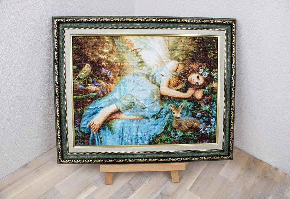 Counted Cross Stitch Kit Spring Fairy Leti960, Needlecraft Kits, Needlecraft Kits, The Crafty Grimalkin - A Cross Stitch Store