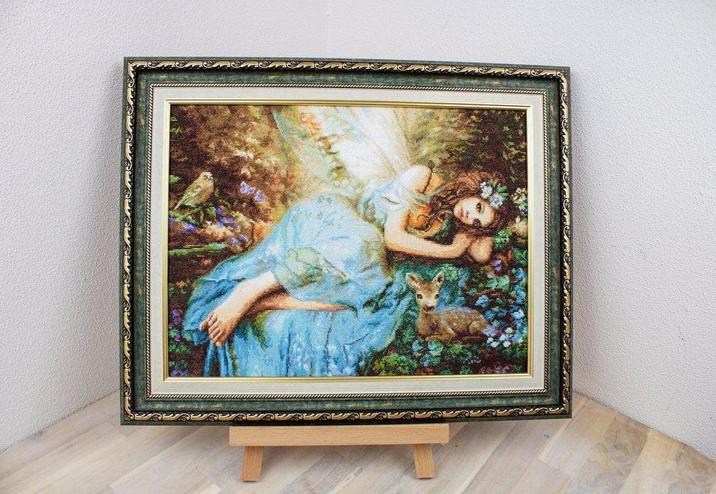 Counted Cross Stitch Kit Spring Fairy Leti960, Needlecraft Kits, Needlecraft Kits, The Crafty Grimalkin - A Cross Stitch Store