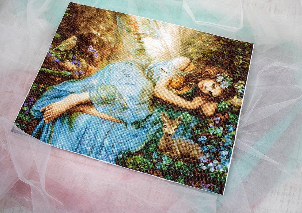 Counted Cross Stitch Kit Spring Fairy Leti960, Needlecraft Kits, Needlecraft Kits, The Crafty Grimalkin - A Cross Stitch Store