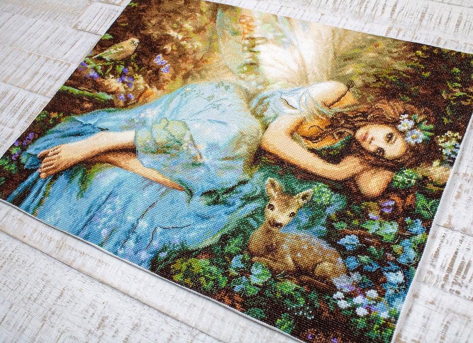 Counted Cross Stitch Kit Spring Fairy Leti960, Needlecraft Kits, Needlecraft Kits, The Crafty Grimalkin - A Cross Stitch Store