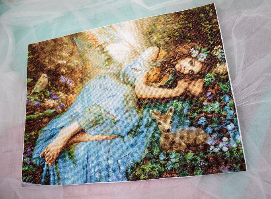 Counted Cross Stitch Kit Spring Fairy Leti960, Needlecraft Kits, Needlecraft Kits, The Crafty Grimalkin - A Cross Stitch Store