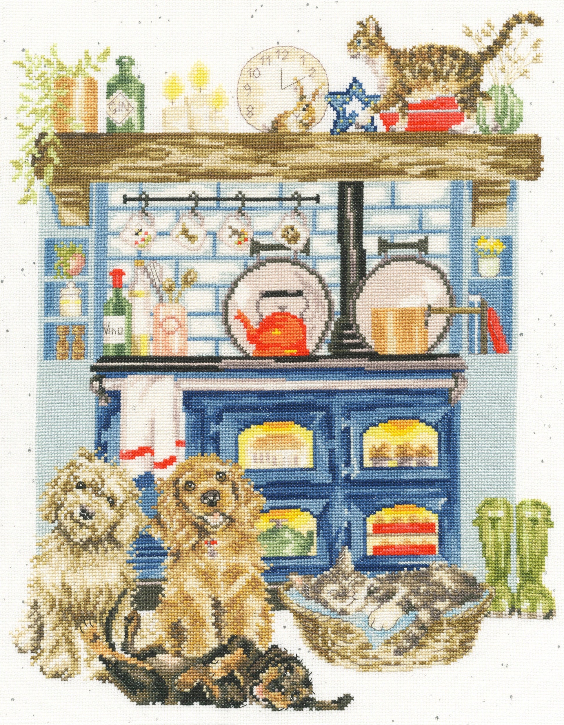 Country Kitchen  XHD127 Counted Cross Stitch Kit, The Crafty Grimalkin - A Cross Stitch Store