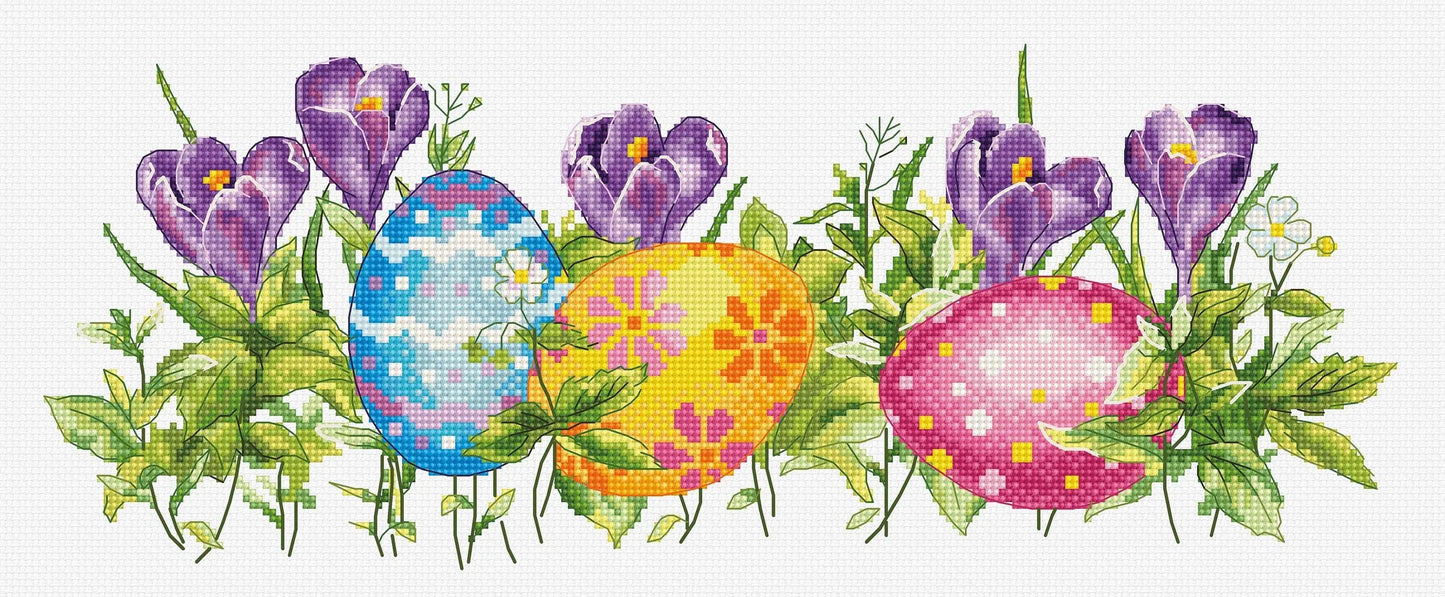 Crocus  B7016L Counted Cross-Stitch Kit, The Crafty Grimalkin - A Cross Stitch Store