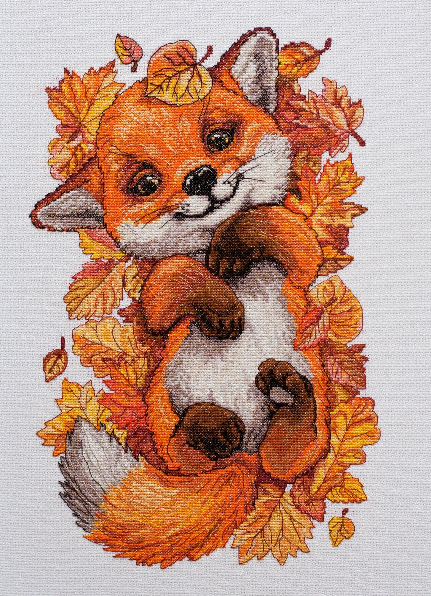 Cross-stitch kit First autumn AH-112, The Crafty Grimalkin - A Cross Stitch Store