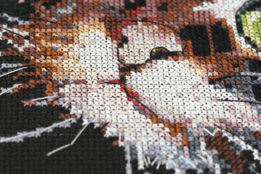 Cross-stitch kit Cute kitten AH-062, The Crafty Grimalkin - A Cross Stitch Store