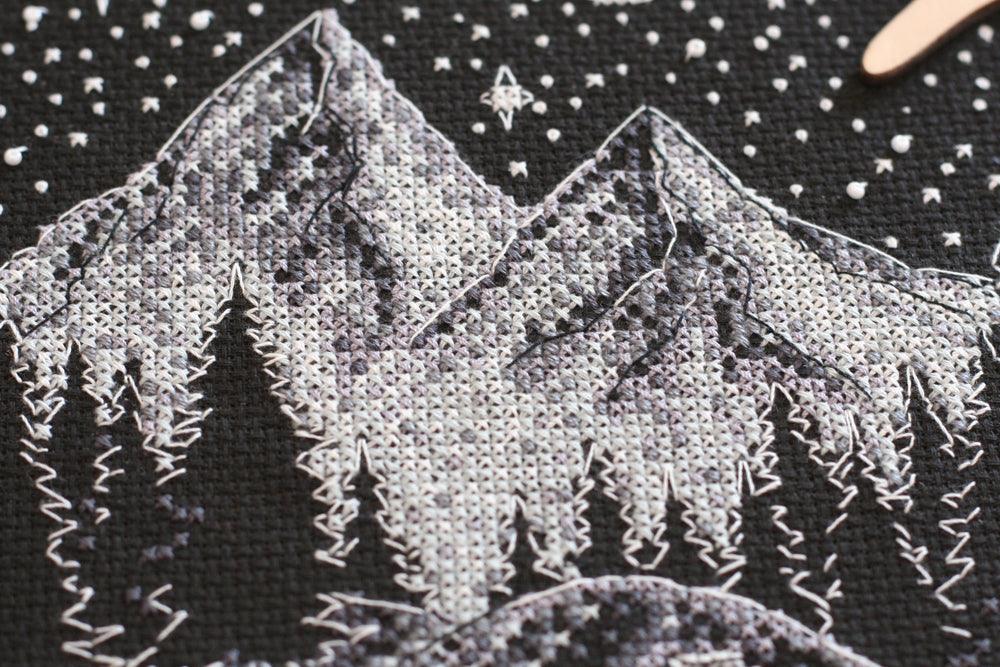 Cross-stitch kit In the mountains AH-114, The Crafty Grimalkin - A Cross Stitch Store