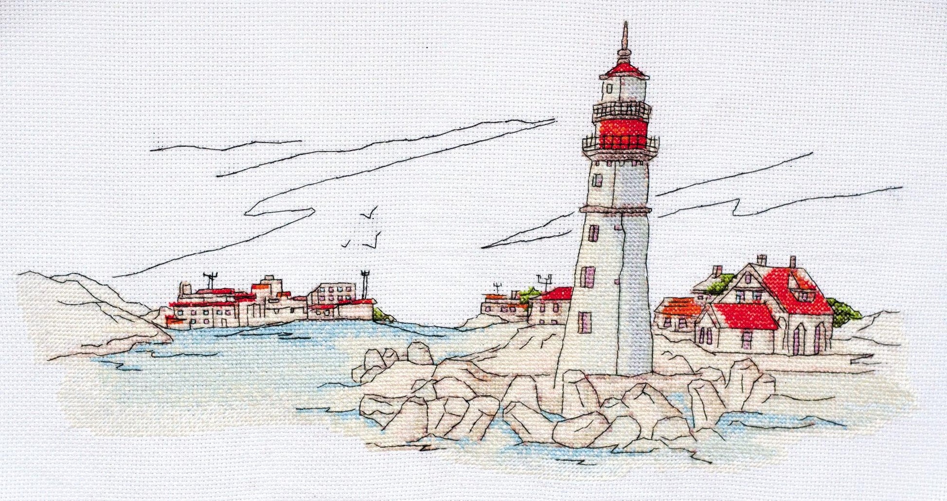 Cross-stitch kit Lighthouse light AH-109, The Crafty Grimalkin - A Cross Stitch Store