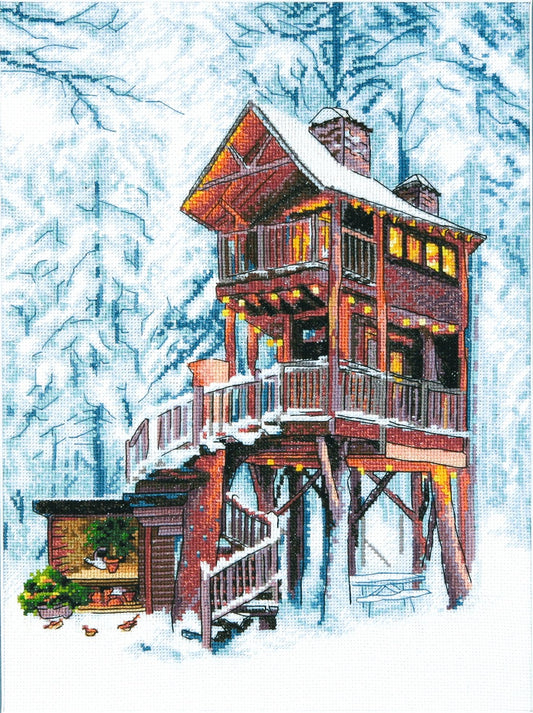 Cross-stitch kit M-431C Counted cross stitch kit series "Dream House", The Crafty Grimalkin - A Cross Stitch Store