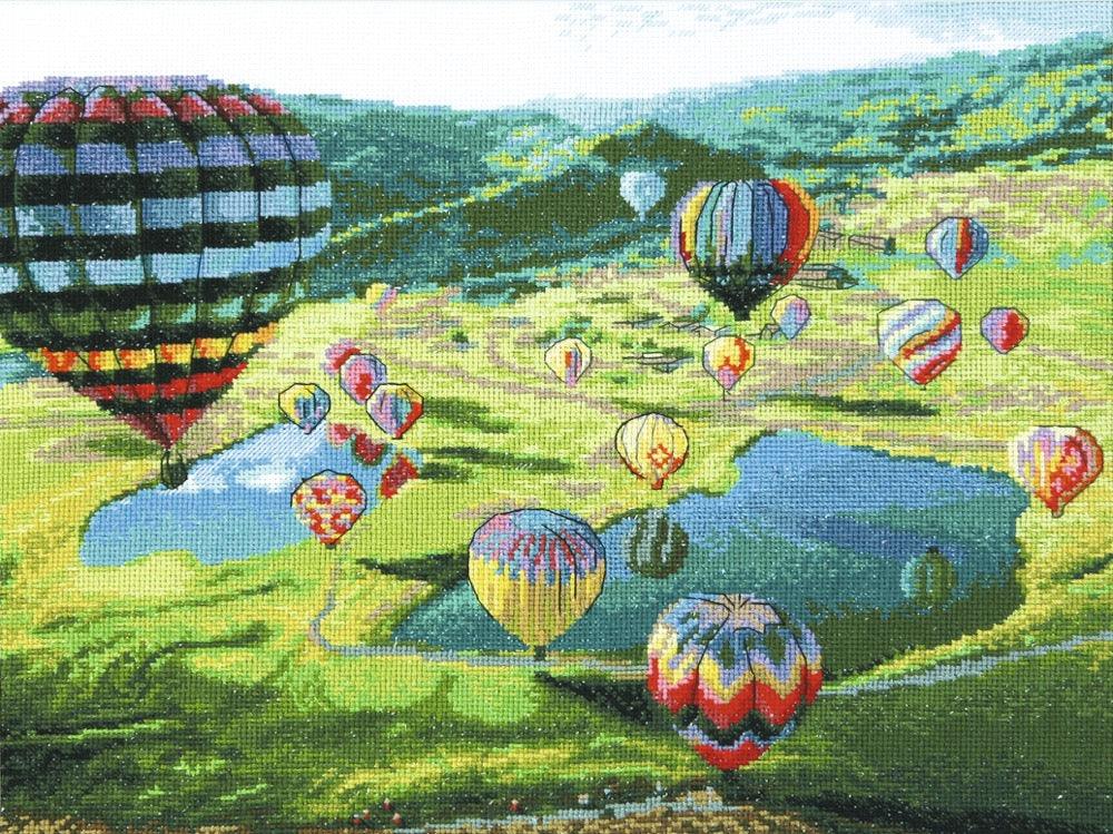 Cross-stitch kit M-443C Counted cross stitch kit "Balloons", The Crafty Grimalkin - A Cross Stitch Store