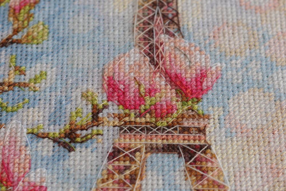 Cross-stitch kit Morning in Paris AH-075, The Crafty Grimalkin - A Cross Stitch Store