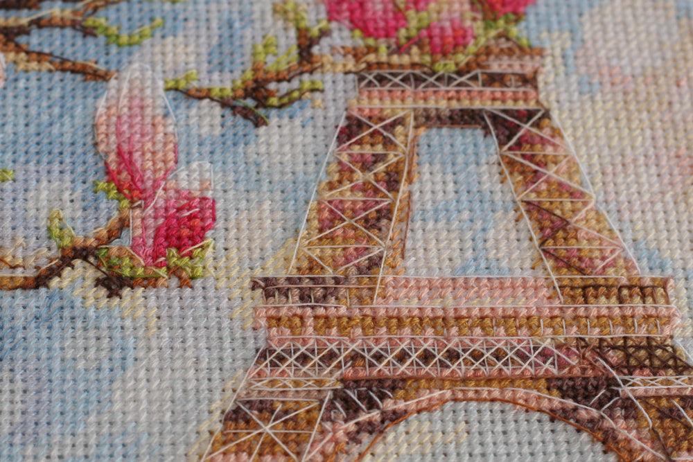 Cross-stitch kit Morning in Paris AH-075, The Crafty Grimalkin - A Cross Stitch Store