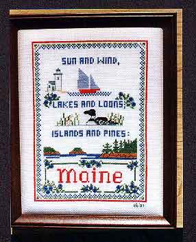 Maine Lighthouse Sampler - Sequin Designs Cross Stitch Pattern