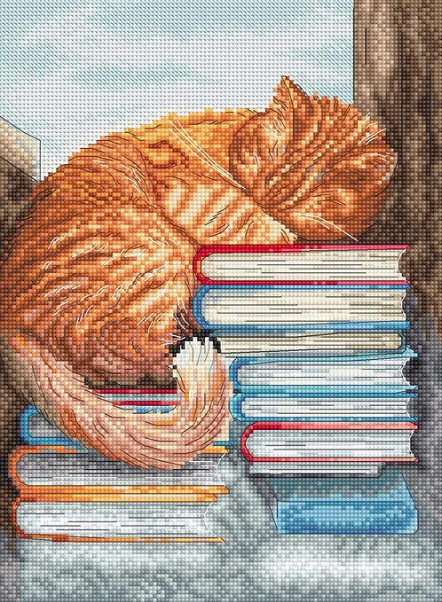 Afternoon nap L8095 Counted Cross Stitch Kit, Letistitch, Needlecraft Kits, The Crafty Grimalkin - A Cross Stitch Store