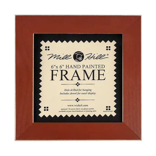 6" x 6" Hand Painted Frame - Rust - Mill Hill