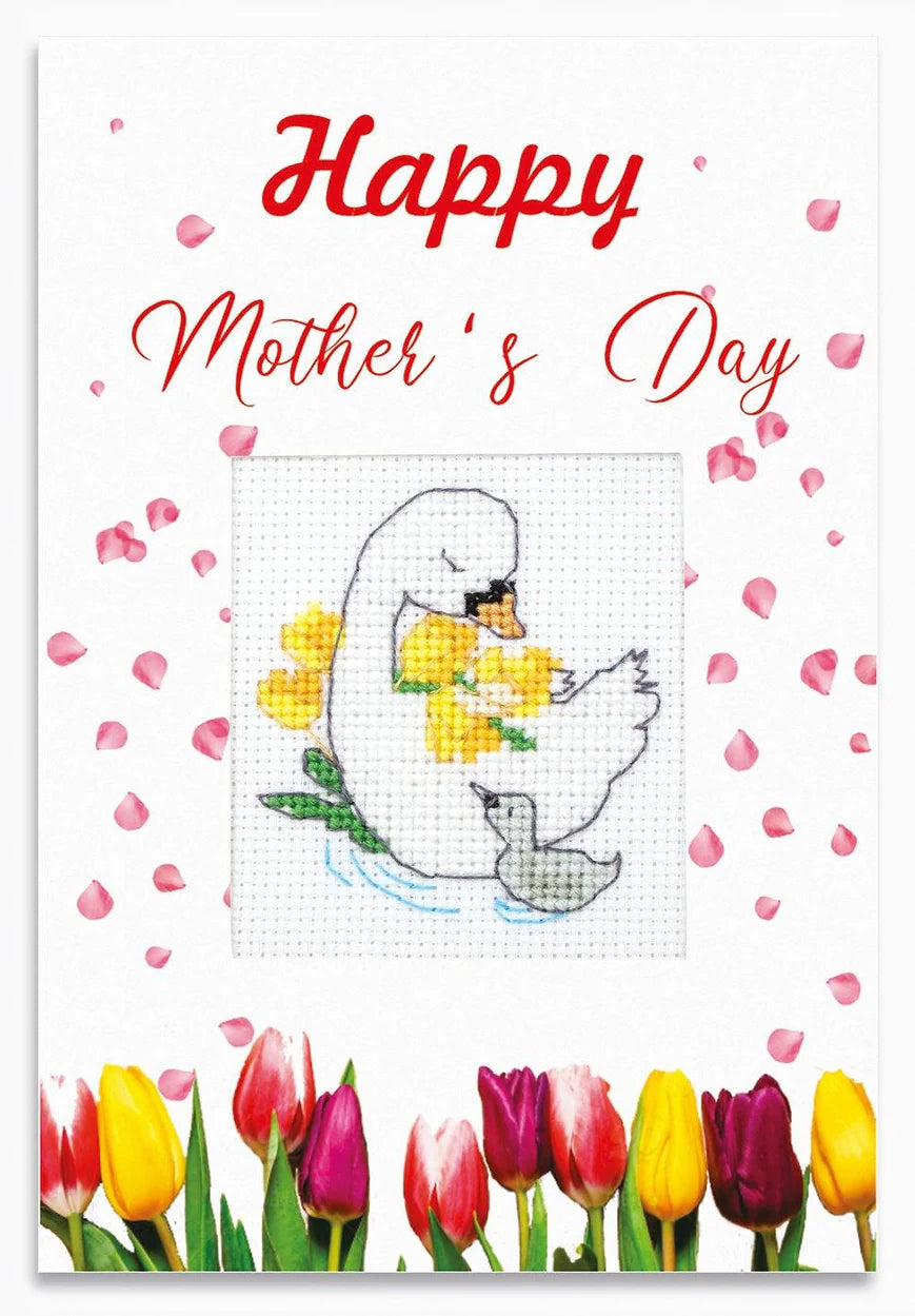 Happy Mother's Day Post Card - Stitch Kits - Luca- S, Needlecraft Kits, The Crafty Grimalkin - A Cross Stitch Store