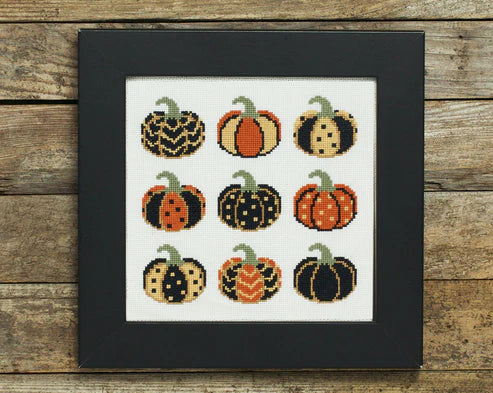 Painted Pumpkins - Lola Crow - Cross Stitch Pattern