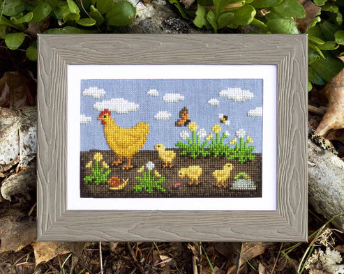 Chicken Adventures - Lola Crow - Cross Stitch Pattern, Needlecraft Patterns, The Crafty Grimalkin - A Cross Stitch Store