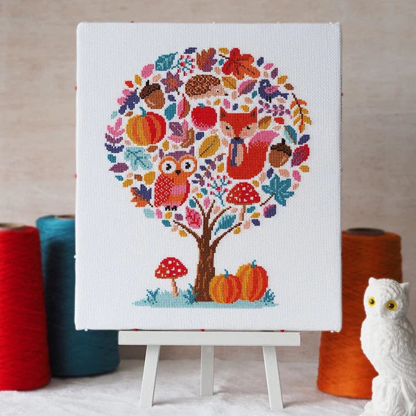 Hello Pumpkin - Cross Stitch Kit | by Caterpillar Cross Stitch, The Crafty Grimalkin - A Cross Stitch Store