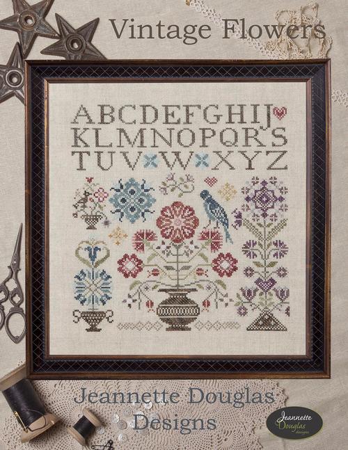 Vintage Flowers - Jeannette Douglas - Cross Stitch Pattern