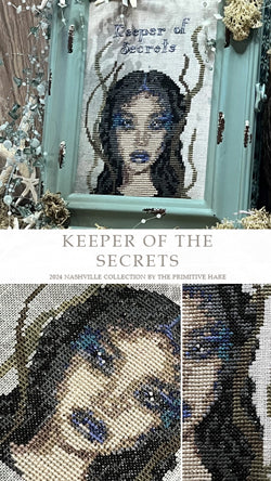 Keeper of Secrets - Primitive Hare - Cross Stitch Pattern