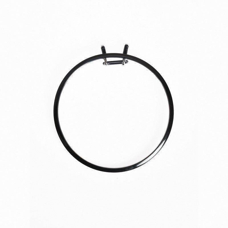 Large Spring Metal Embroidery Hoop Nurge 160-1 Deep Black, The Crafty Grimalkin - A Cross Stitch Store