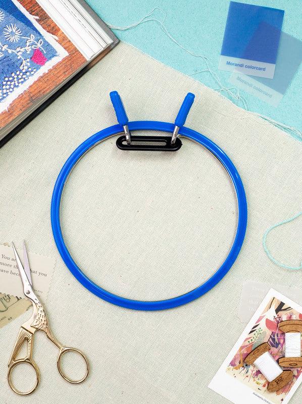 Large Spring Metal Embroidery Hoop Nurge 160-1 Deep Blue, The Crafty Grimalkin - A Cross Stitch Store