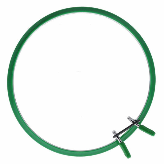 Large Spring Metal Embroidery Hoop Nurge 160-1 Deep Green, The Crafty Grimalkin - A Cross Stitch Store