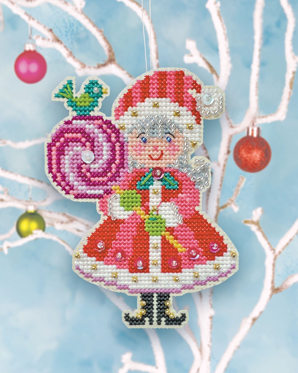 Lolly Claus - Satsuma Street - Cross Stitch Kit