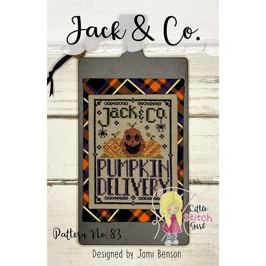 Jack & Co. - Little Stitch Girl - Cross Stitch Pattern, Needlecraft Patterns, The Crafty Grimalkin - A Cross Stitch Store