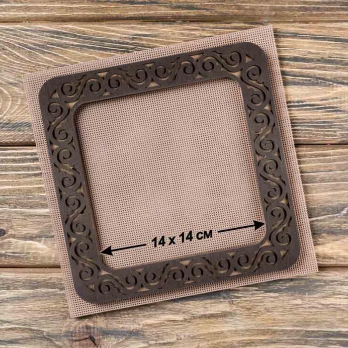 Magnetic embroidery frame FLMP-005 (14*14 cm.), The Crafty Grimalkin - A Cross Stitch Store