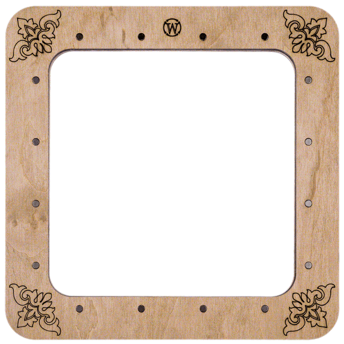 Magnetic embroidery frame FLMP-005 (14*14 cm.), The Crafty Grimalkin - A Cross Stitch Store