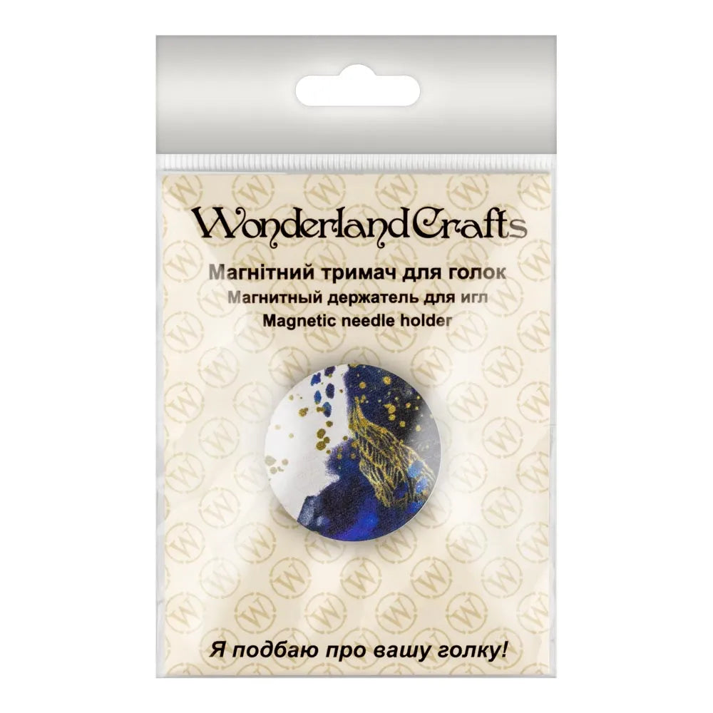 Magnetic needle holder "wooden" FLMH-090(W), The Crafty Grimalkin - A Cross Stitch Store