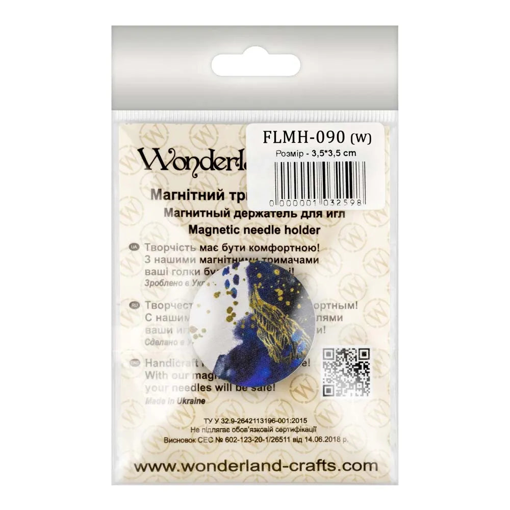 Magnetic needle holder "wooden" FLMH-090(W), The Crafty Grimalkin - A Cross Stitch Store